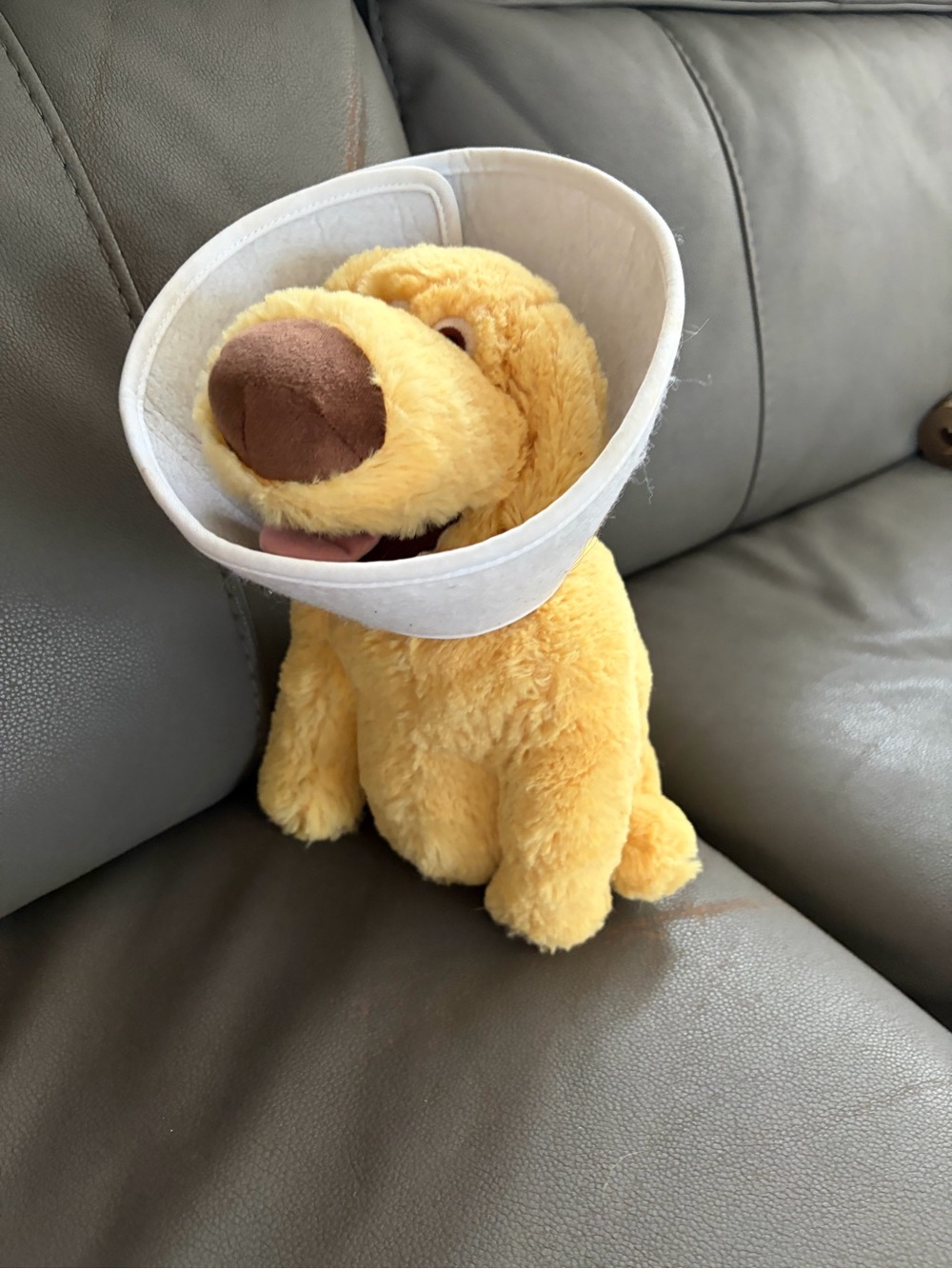Disney Parks Pixar UP Dug Cone of Shame Plush Toy - Dog Puppy Doug